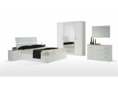 Klassische Schlafzimmer Bett Hotel Doppel Textil Betten Polster Made in Italy