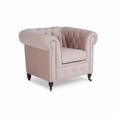 Edler Design Chesterfield Polster Sessel Fernseh Sitz Club Lounge Textil