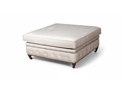 Club Fußhocker Lounge Hocker Leder Textil Ottoman Designer Pufa Chesterfield