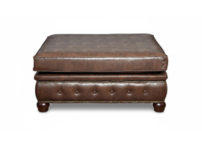 Fußhocker Club Lounge Hocker Chesterfield Textil Ottoman Design Ottomane Stoff