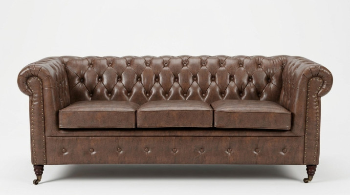 Designer Chesterfield Sofagarnitur Sofa Couch Polster Set 3+2+1 Sitzer