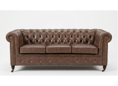 Designer Chesterfield Sofagarnitur Sofa Couch Polster Set 3+2+1 Sitzer