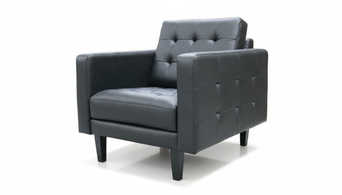 Sessel Club Lounge Designer Lehn Stuhl Polster Sofa 1 Sitzer Fernseh Leder