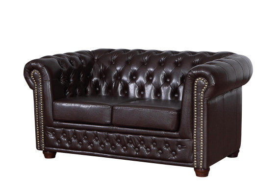 Design Sofa 2 Sitzer Couch Chesterfield Polster Sitz Garnitur Leder Textil Neu