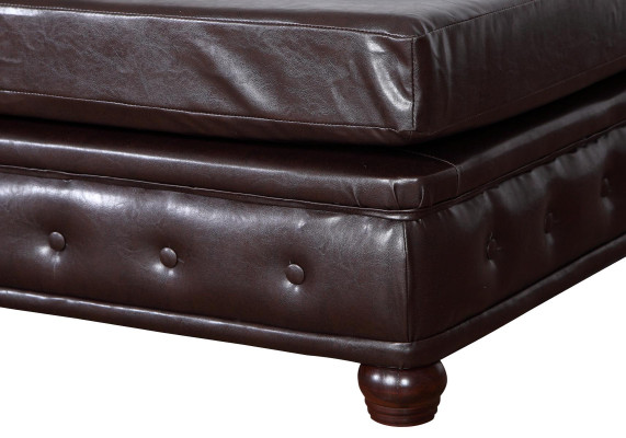 Fußhocker Club Lounge Hocker Leder Textil Ottoman Designer Pufa Ottomane Neu