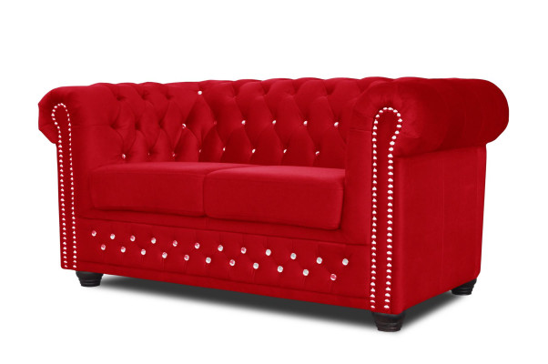 Sofagarnitur 2+1 Sitzer Sofas Couch Polster Blaue Klassische Couchen Garnitur  