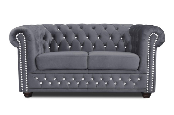 Chesterfield Sofagarnitur 2+1 Sitzer Design Couch Polster Sofa Garnitur Set Neu