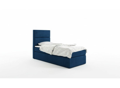 Bett Boxspring Blau Design Bett Big Polster Hotel Ehe Luxus Betten 80x200cm Neu