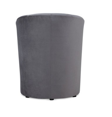 Sessel Club Lounge Design Lehn Stuhl Polster Sofa 1 Sitzer Fernseh Schwarz