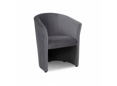 Sessel Club Lounge Design Lehn Stuhl Polster Sofa 1 Sitzer Fernseh Schwarz