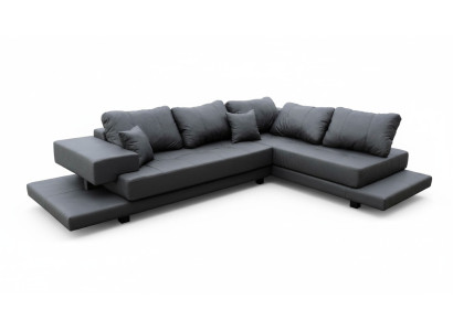 Design Esk Ecksofa L-form Modern Sofas Ledersofa Couch Wohnlandschaft