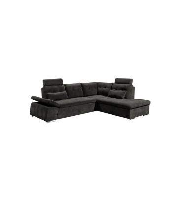Ecksofa L-Form Sofa Couch Design Polster Modern Textil Bettfunktion Stoff