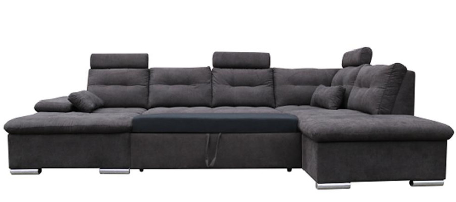 Ecksofa U Form Sofa Wohnlandschaft Garnitur Stoff Sofas Bettunktion Schlaf