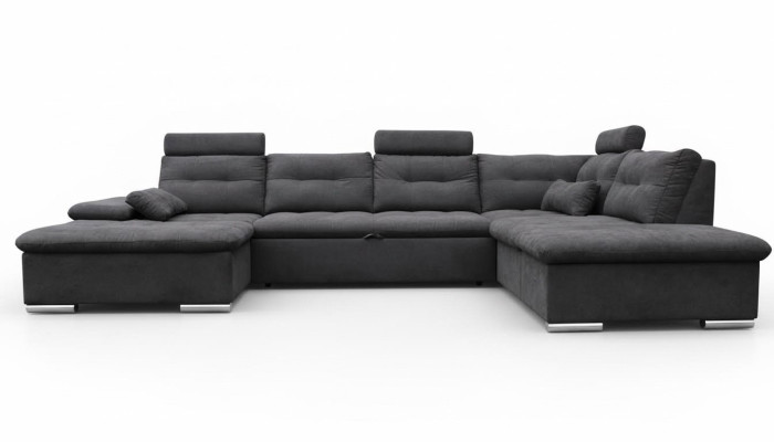 Ecksofa U Form Sofa Wohnlandschaft Garnitur Stoff Sofas Bettunktion Schlaf