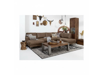 Ecke Ecksofa U-Form Wohnlandschaft Sofa Couch Polster Garnitur Vintage