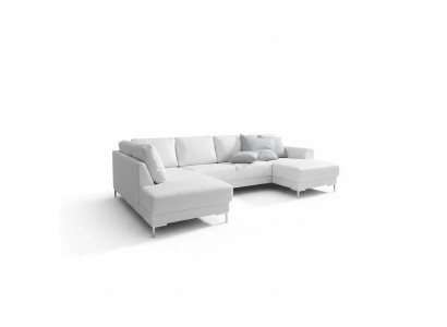 Sofa Couch Polster Garnitur Wohnlandschaft Design Ecksofa Leder U Form