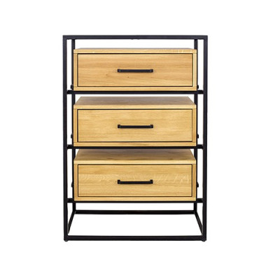 Designer Loft Kommode Anrichte Schrank Wohn Zimmer Regal Luxus Metall Kommoden