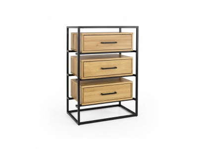 Designer Loft Kommode Anrichte Schrank Wohn Zimmer Regal Luxus Metall Kommoden