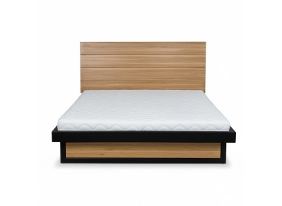 Loft Betten 140x200cm Massive Holz Schlafzimmer Möbel Echtholz Bett Eiche Metall