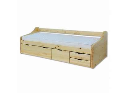 Holzbett Echtes Holz Bett Betten Schlafzimmer Hotel 90x200 Stil Massive Möbel