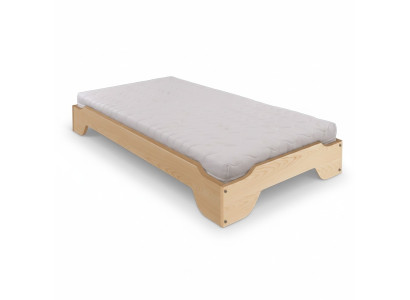 Bett Massivholz 90x200 Einzelbett Kiefer massiv Jugendbett Vollholzbett Holz Neu