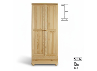 Echtes Holz Massivholz Vollholz Kleiderschrank Schrank Schlafzimmerschrank Neu