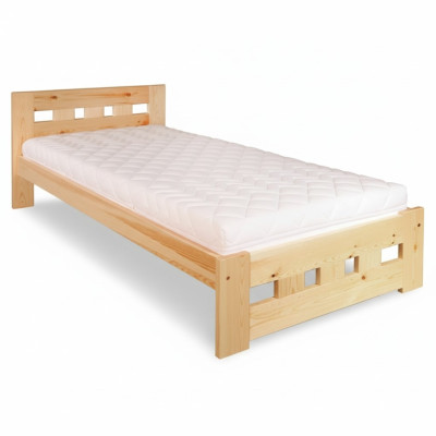 Einzelbett Jugendbett Kieferbett Kiefer Vollholz Holzbett 100x200 Handarbeit