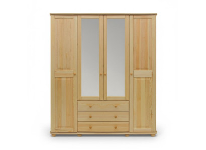Kleiderschrank Schränke Schrank Schrankwand 4 Türen Holz Möbel Schlafzimmer Neu