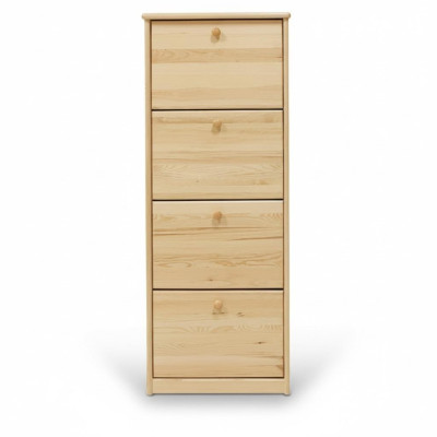 Schuhschrank Fach Kommode Echtholz Massive Möbel Schuhregal Regal