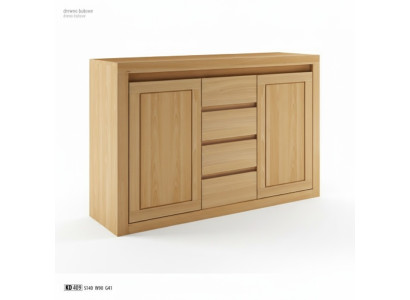 Designer Kommode Seite Low Board Kleiderschrank Regal für Wohnzimmer Massivholz