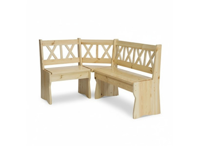 Eckbank Holzbank massive Bänke Küche Essbereich Echtholz Holz Möbel Neu Ecksitz