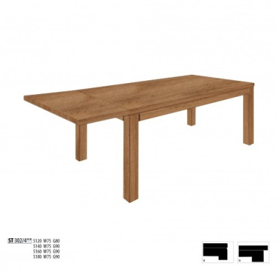 Tisch Holz Tische 160x90cm Holz Esstische Konferenz Massivholz Echte Eiche Neu