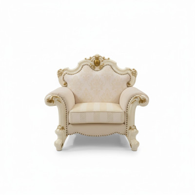 Textil Sessel 1 Sitzer Sofa Polster Sofas Design Klassische Luxus Barock