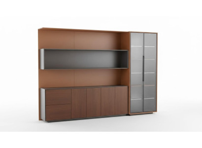 Bücher Akten Schrank Regal Wand Kanzlei Praxis Firmen Büro Möbel