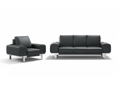 Design Sofa Sitz Polster Couch Gruppe Garnitur Möbel Leder 3 1 Sitzer