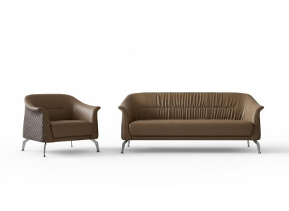 Sofagarnitur Set Design Sofas Polster Deko Couchen Leder Relax Moderne