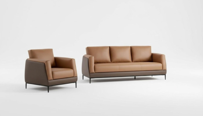 Sofagarnitur Set Design Sofas Polster Couchen Leder Modern Sofa Neu