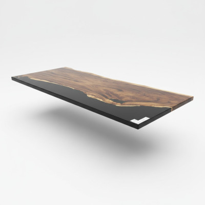 Epoxid Harz Esstisch Echtes Massiv Holz Möbel Wasserfall Epoxy Tisch
