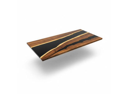 Tisch Esstisch Tische Epoxid Harz Epoxy Echtes Holz Massive Design