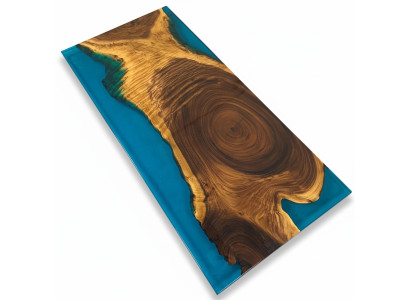 Esstisch River Table Massiv Tische 221x101 Flusstisch Epoxidharz Meer