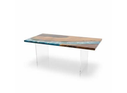 Ozean Tisch Epoxid Harz Design Tische Luxus Holz Esszimmer Möbel