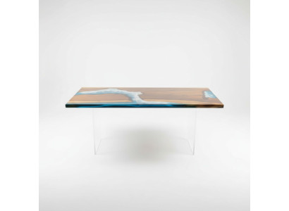 Tische Esstisch Design Tisch Moderne Meer Fluss Deko Möbel 181x81 Epoxid