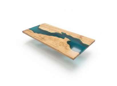 Esstisch Design Tisch Harz Moderne Tische Meer Fluss Möbel 181x80