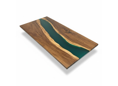 Konferenztisch Esstisch River Table Massiv 231x110 Epoxidharz Tische