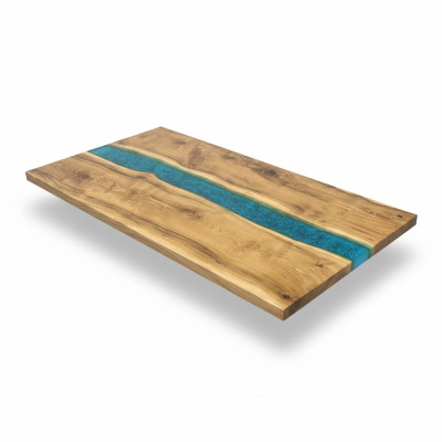 Echtes Holz Wasserfall Tisch Epoxid Harz Tische Esstisch Epoxy Massive
