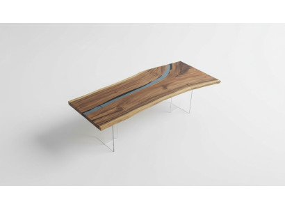 River Table Epoxidharz Couchtisch Massiv Tische 240x100 Flusstisch