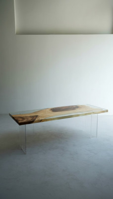 Luxus Design Tisch Epoxid Harz Tische Esstisch 200x80 Massiv Holzmöbel