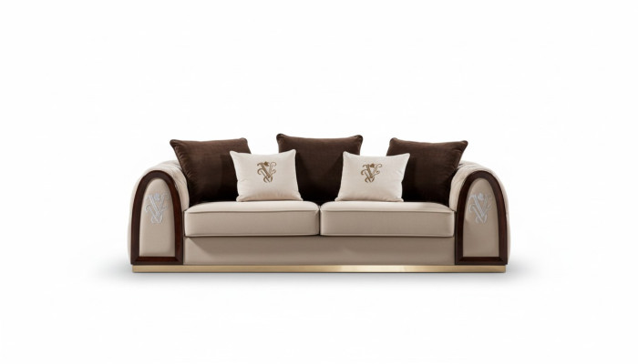Design Luxus Sofa Sitz Polster Couch xxl Big 4+3 Sitzer Garnituren Chesterfield