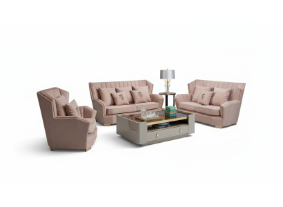 Luxus Möbel Sofagarnitur Couch Sofa Polster 321 Sitzer Couchtisch Couchen
