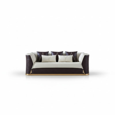 Dreisitzer design Couch Polster 3er Sofa Couchen Leder Sofas Ledersofa